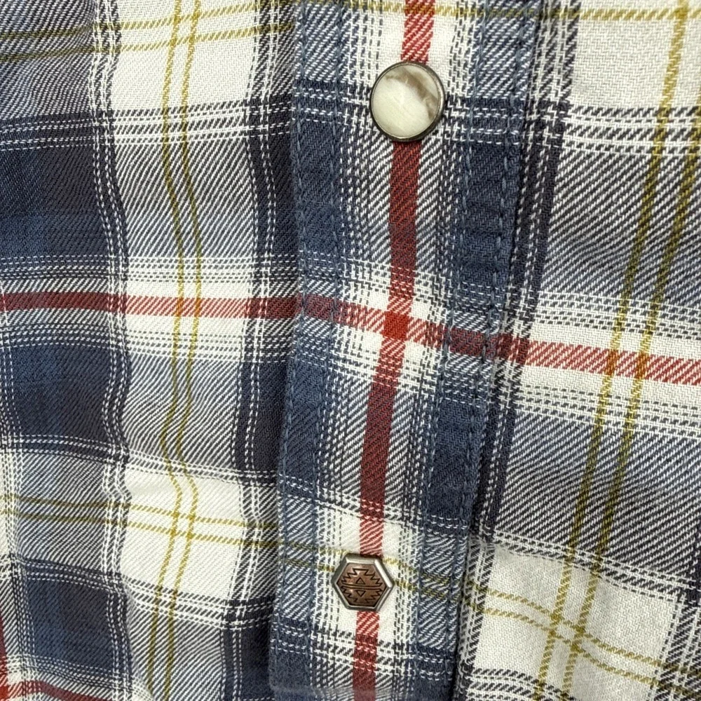 Ariat Retro Fit Western Rodeo Pearl Snap Mens XL Plaid Long Sleeve Cowboy Riding